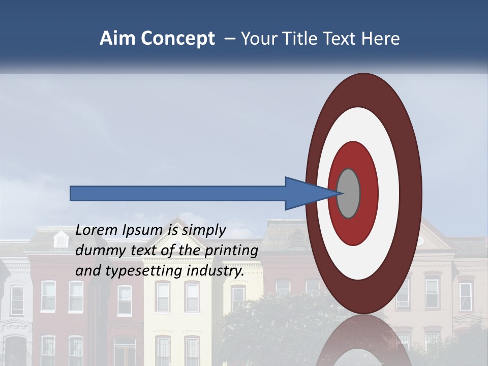 Residential Sky Row PowerPoint Template