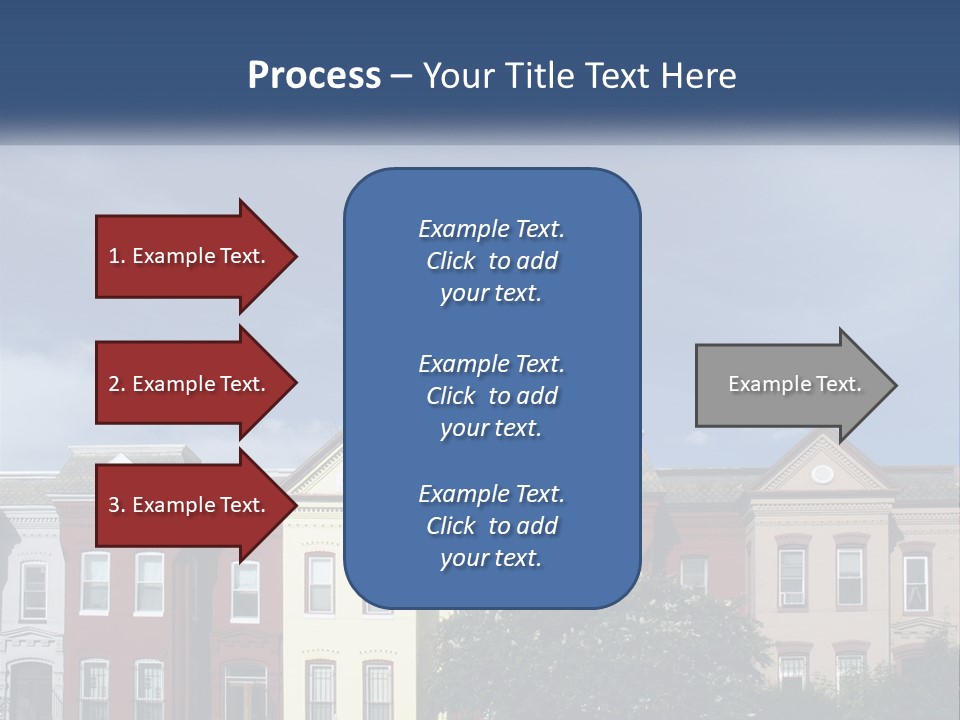 Residential Sky Row PowerPoint Template