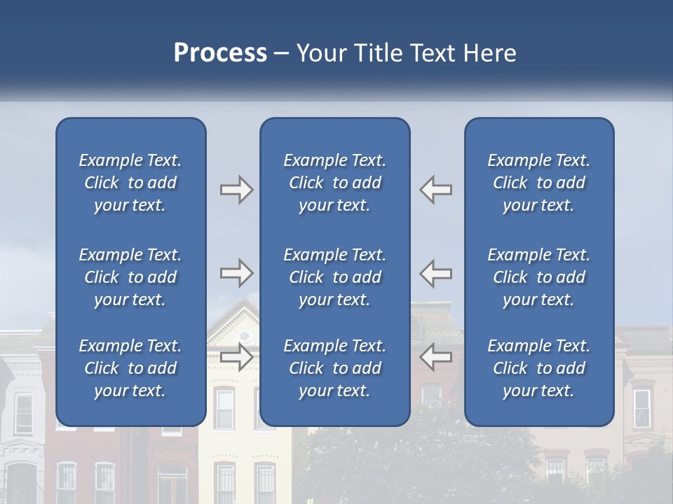 Residential Sky Row PowerPoint Template