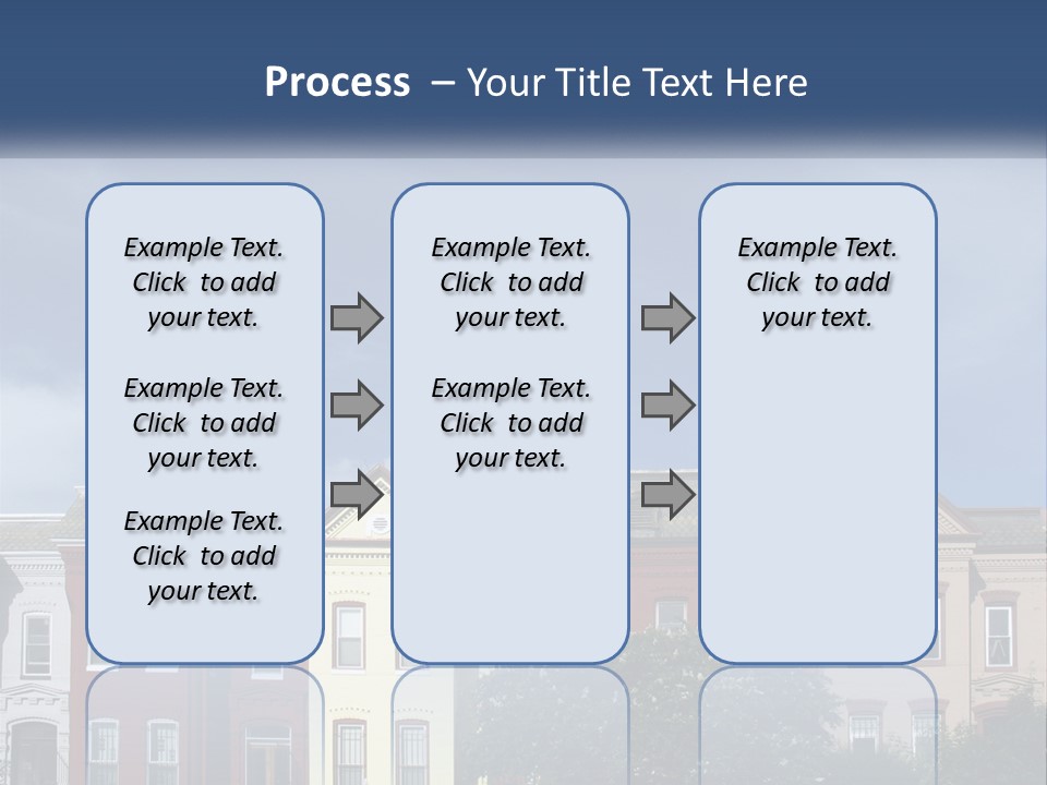 Residential Sky Row PowerPoint Template