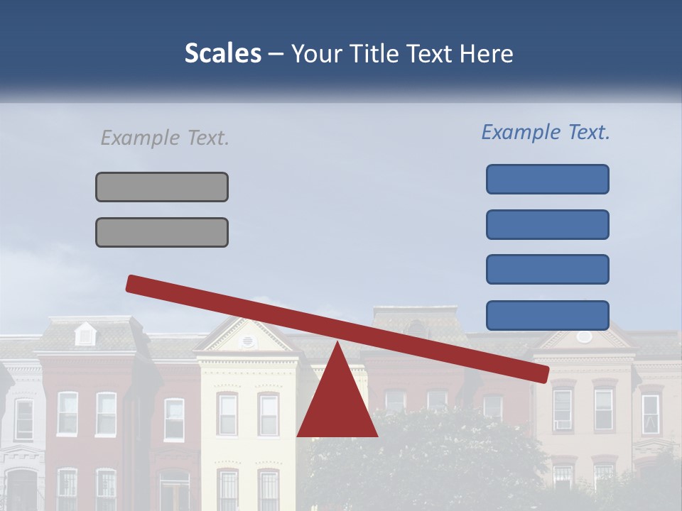 Residential Sky Row PowerPoint Template