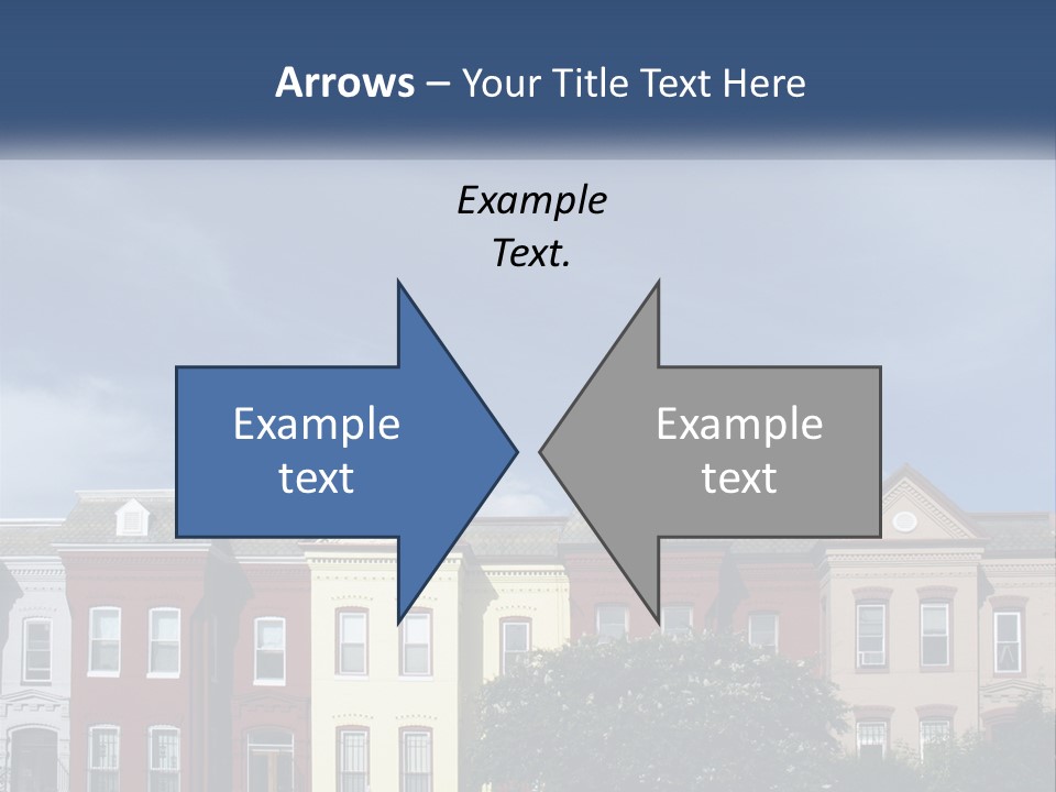 Residential Sky Row PowerPoint Template