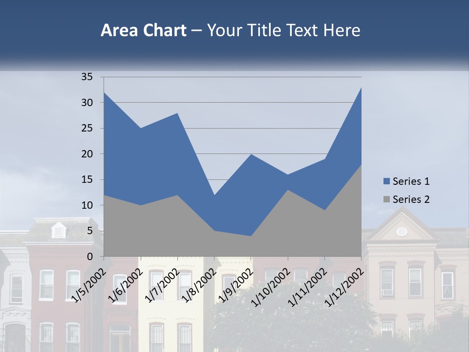 Residential Sky Row PowerPoint Template