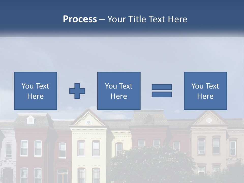 Residential Sky Row PowerPoint Template