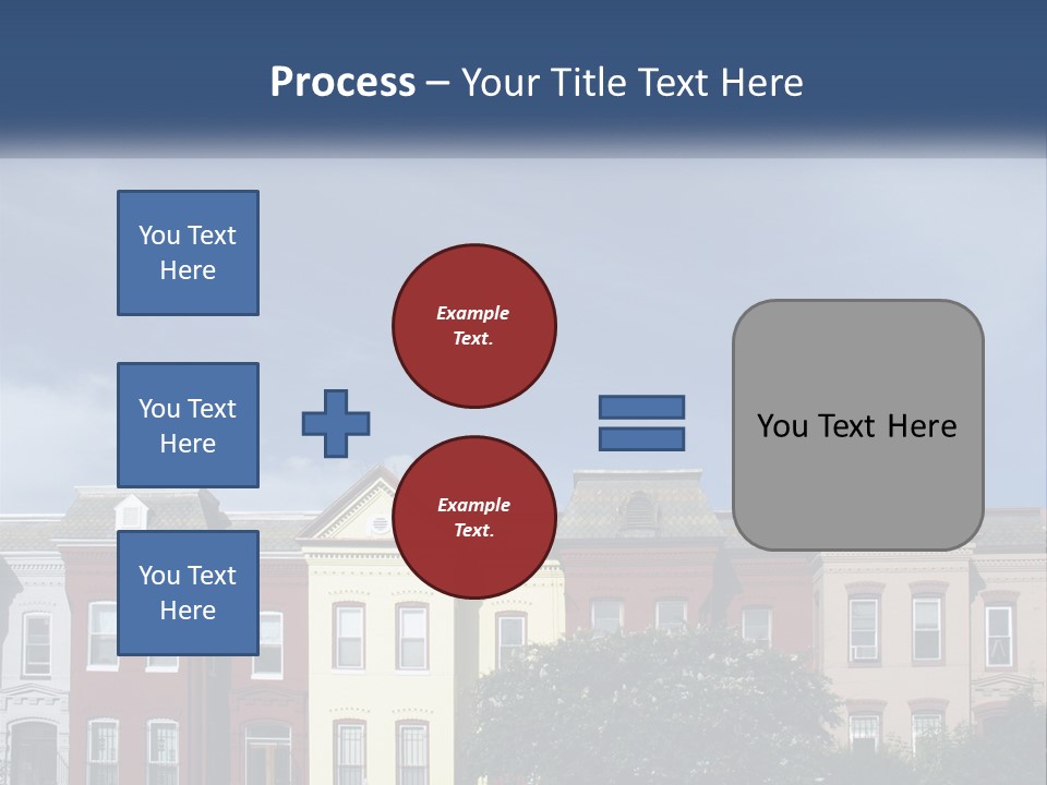 Residential Sky Row PowerPoint Template