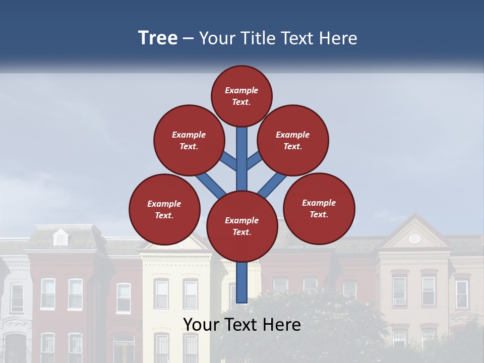 Residential Sky Row PowerPoint Template