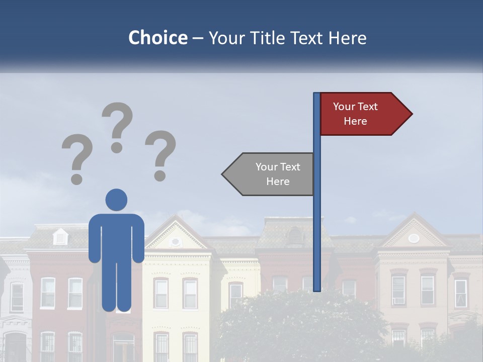 Residential Sky Row PowerPoint Template