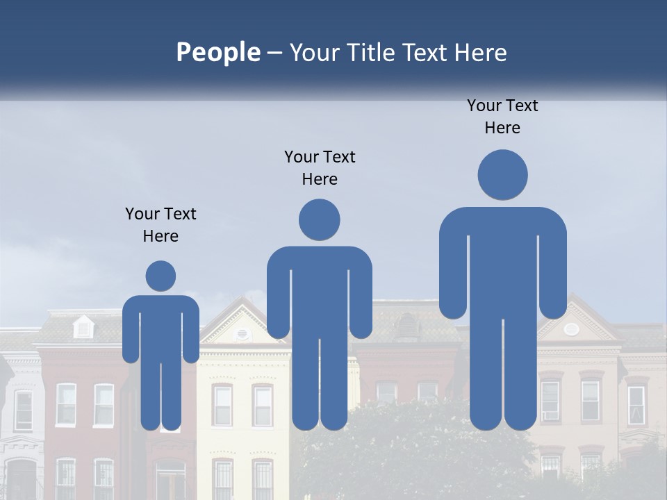 Residential Sky Row PowerPoint Template