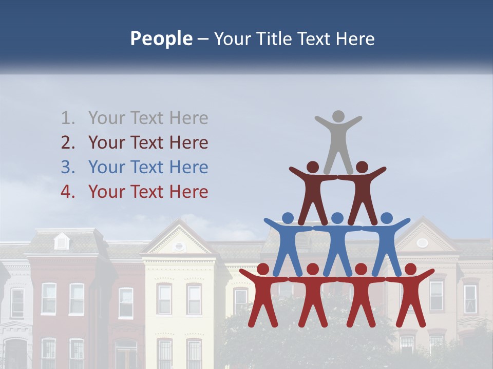 Residential Sky Row PowerPoint Template