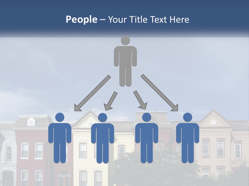 Residential Sky Row PowerPoint Template