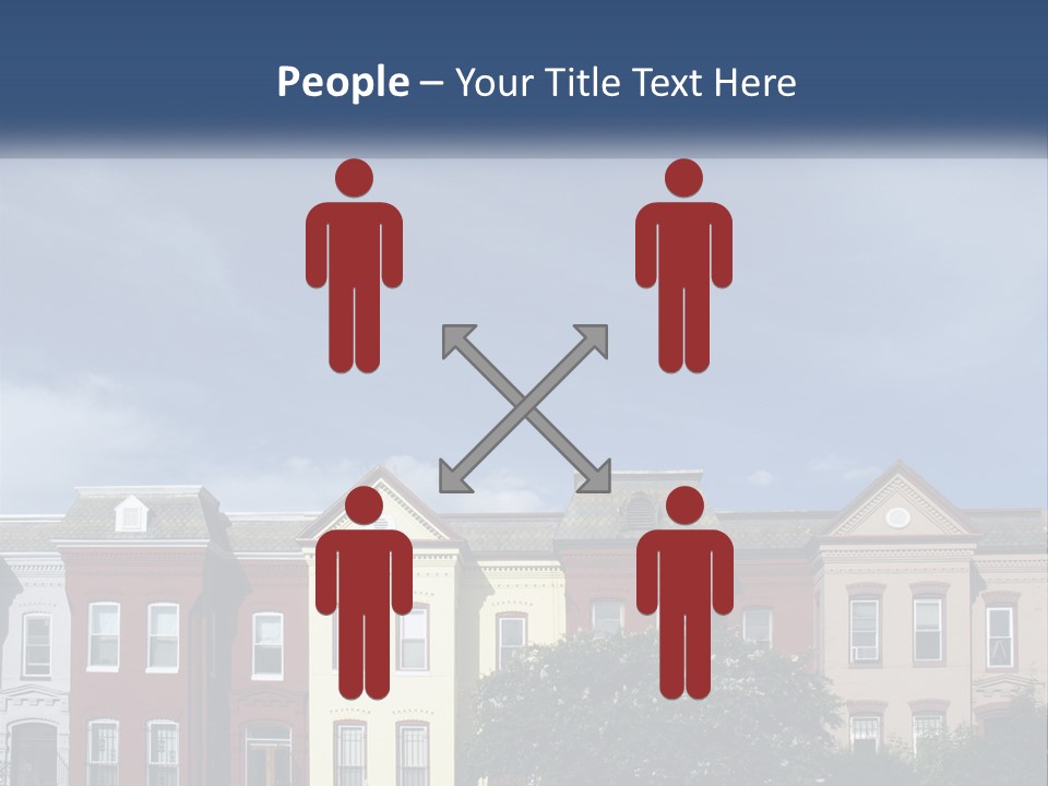 Residential Sky Row PowerPoint Template