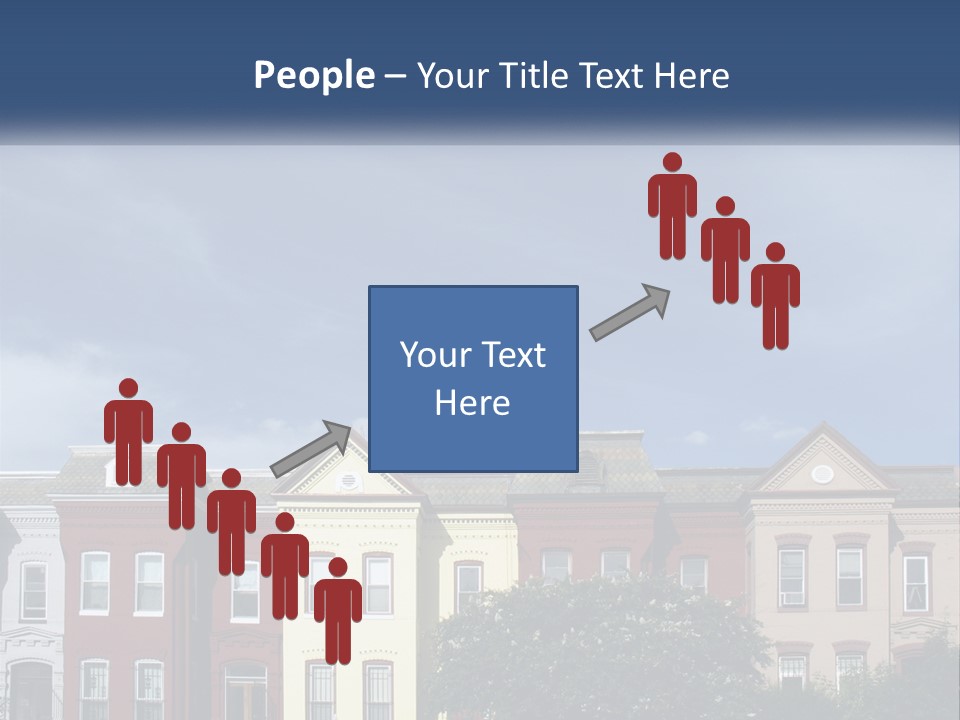 Residential Sky Row PowerPoint Template