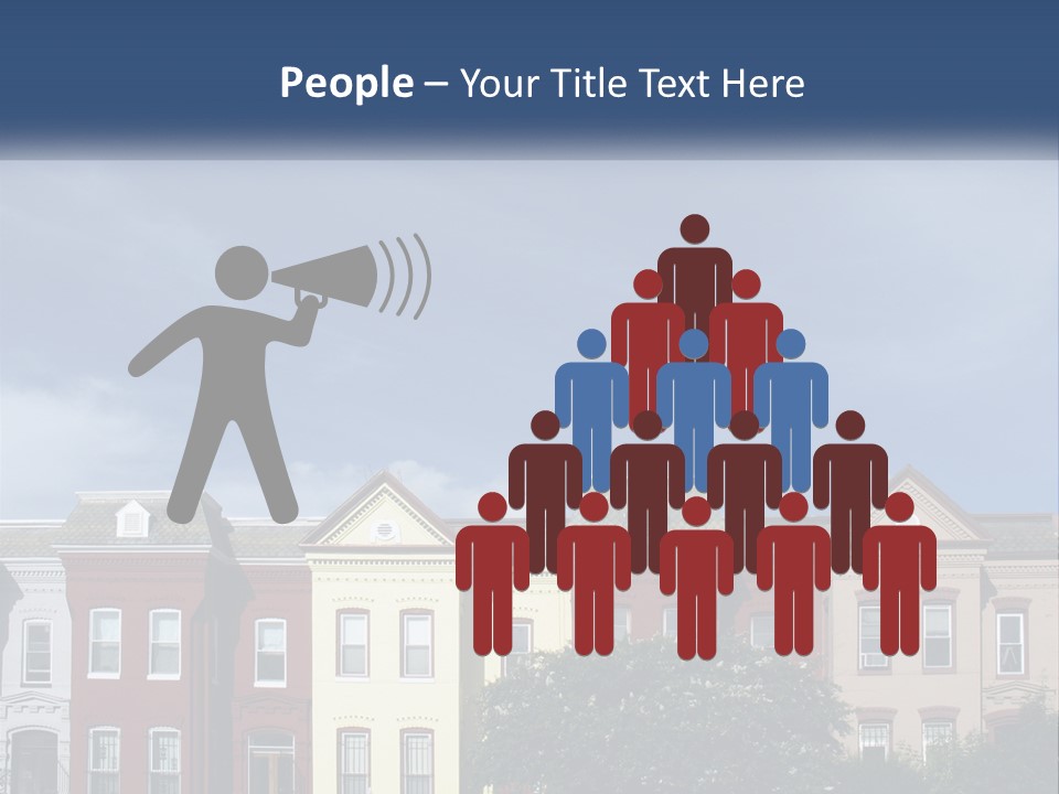 Residential Sky Row PowerPoint Template