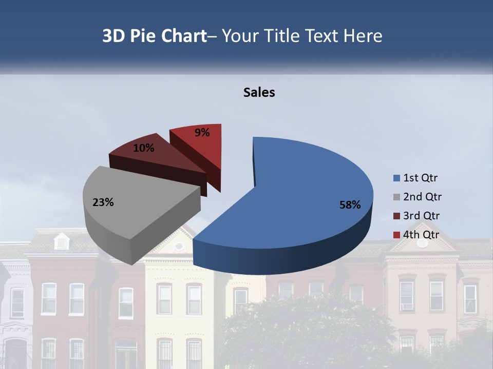 Residential Sky Row PowerPoint Template