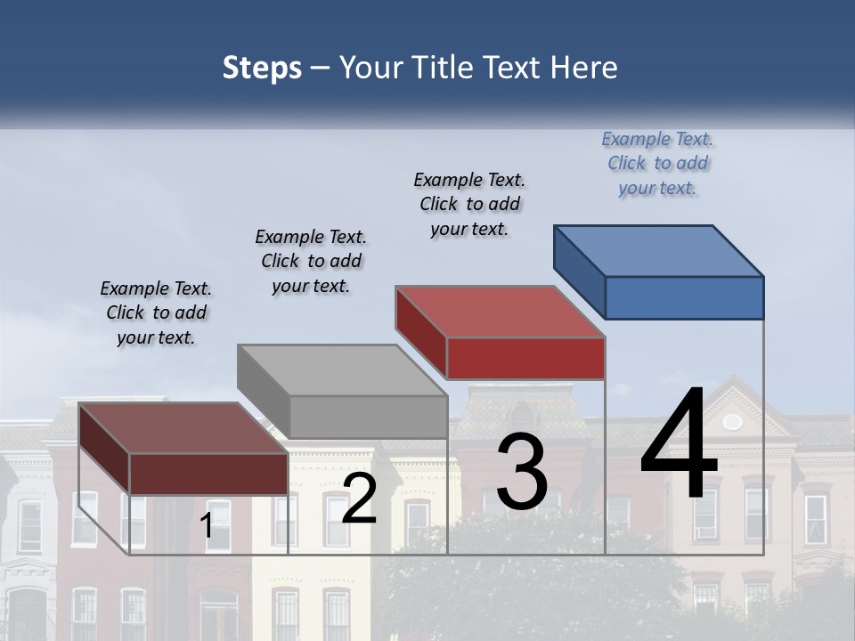 Residential Sky Row PowerPoint Template