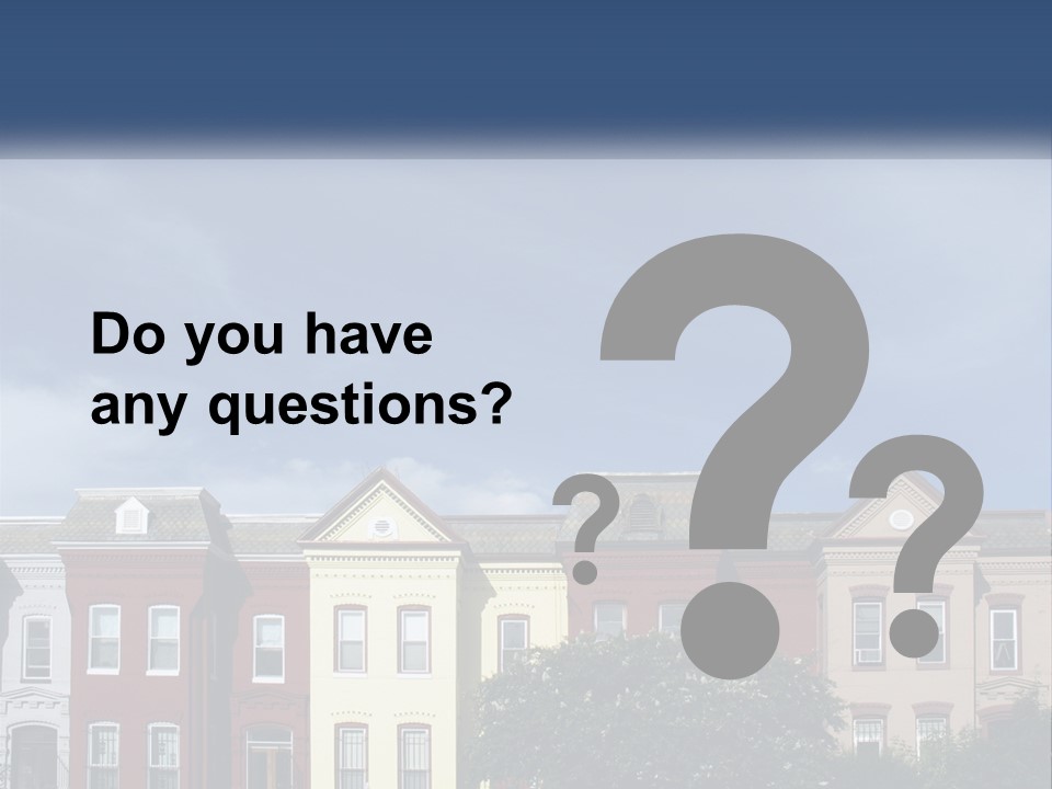 Residential Sky Row PowerPoint Template