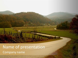 Hill Peaceful Crop PowerPoint Template