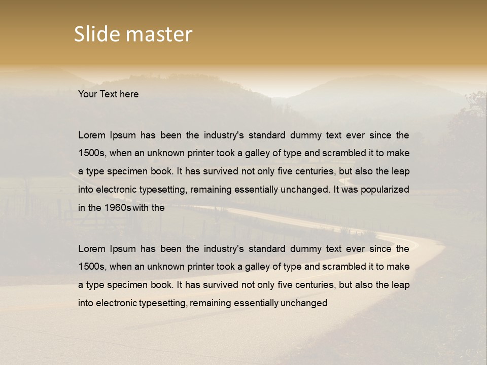 Hill Peaceful Crop PowerPoint Template