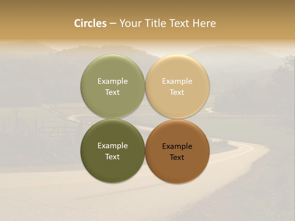 Hill Peaceful Crop PowerPoint Template