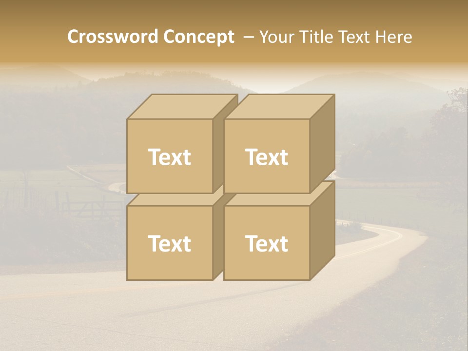Hill Peaceful Crop PowerPoint Template