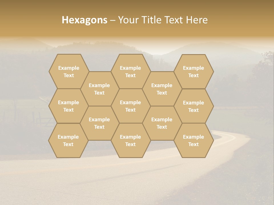 Hill Peaceful Crop PowerPoint Template