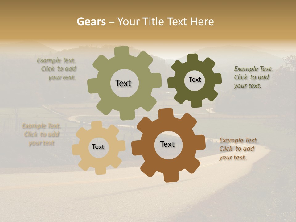 Hill Peaceful Crop PowerPoint Template