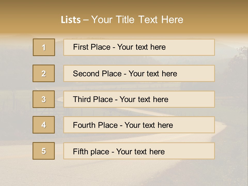 Hill Peaceful Crop PowerPoint Template