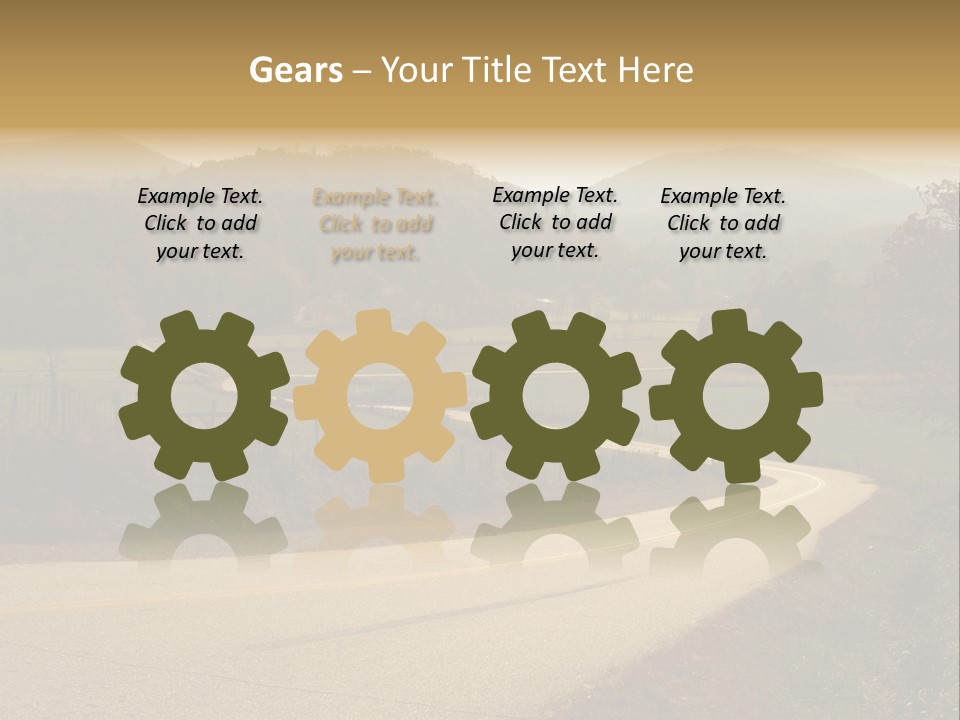 Hill Peaceful Crop PowerPoint Template