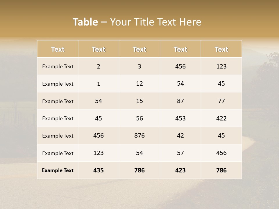 Hill Peaceful Crop PowerPoint Template