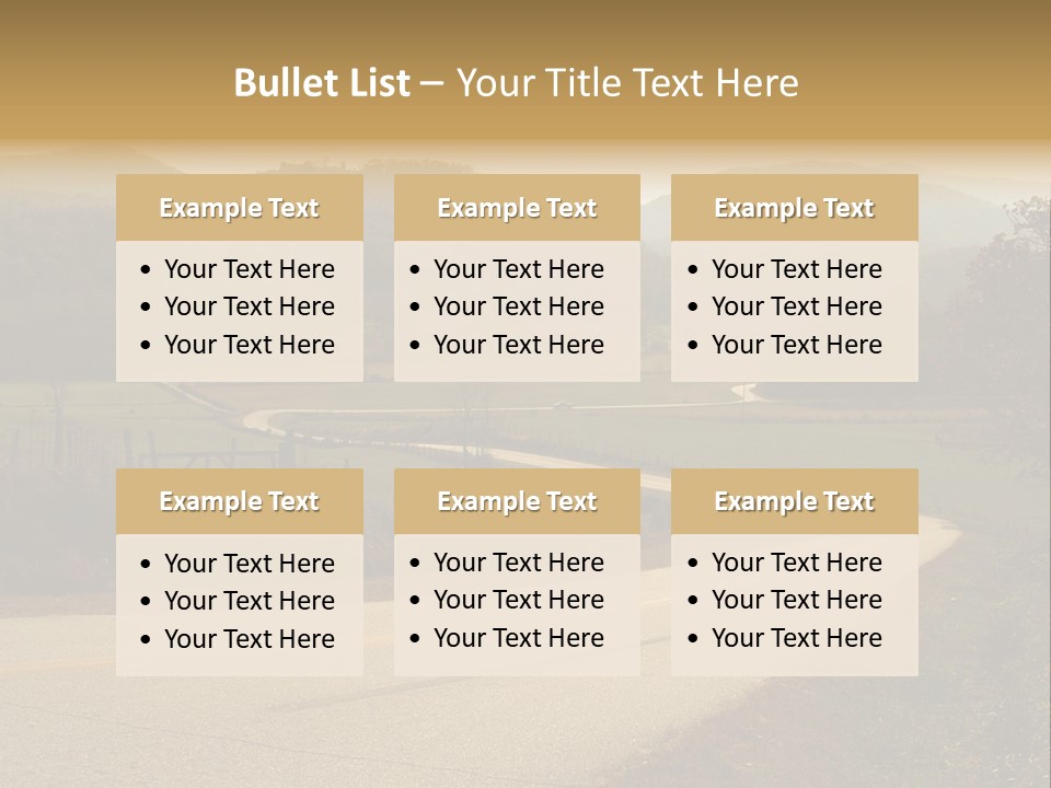 Hill Peaceful Crop PowerPoint Template
