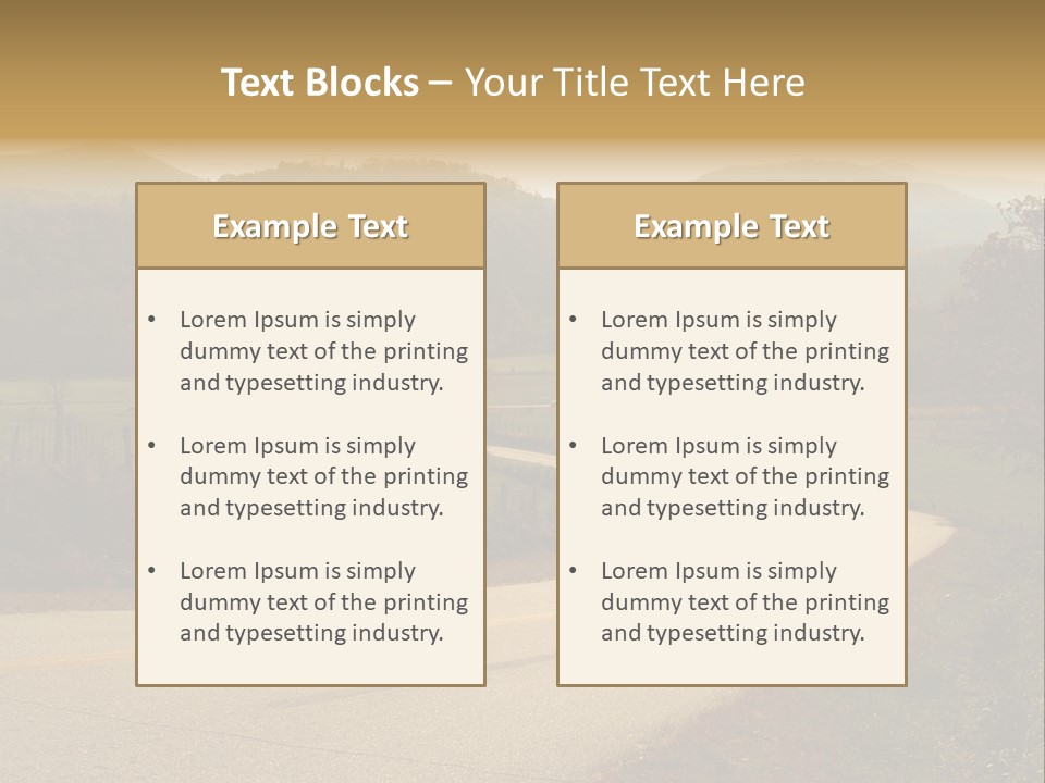 Hill Peaceful Crop PowerPoint Template