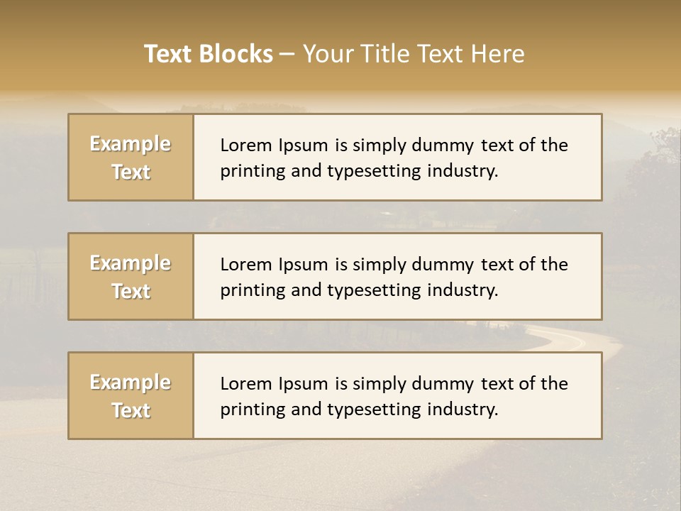 Hill Peaceful Crop PowerPoint Template