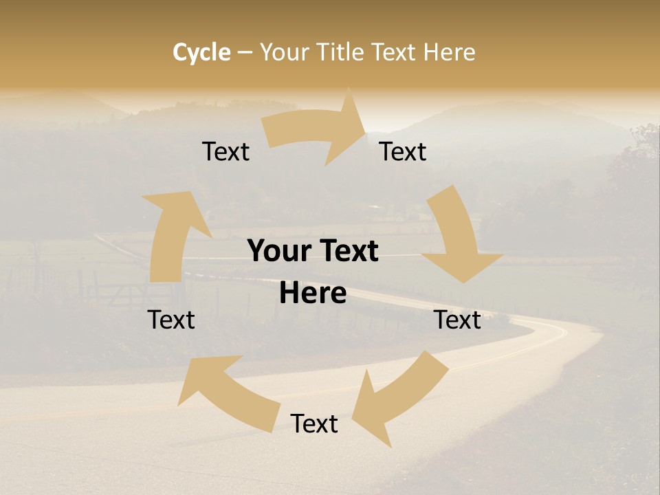 Hill Peaceful Crop PowerPoint Template
