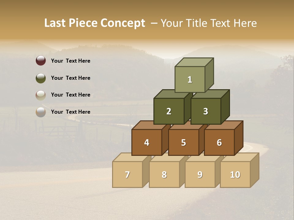 Hill Peaceful Crop PowerPoint Template