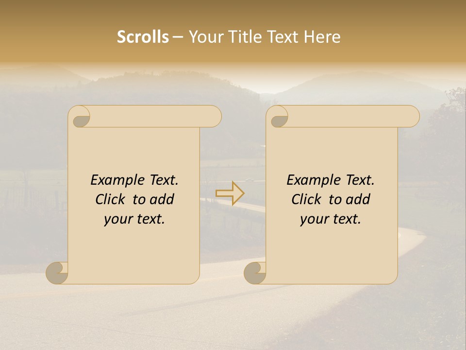 Hill Peaceful Crop PowerPoint Template