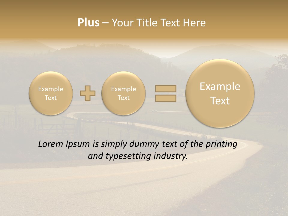 Hill Peaceful Crop PowerPoint Template