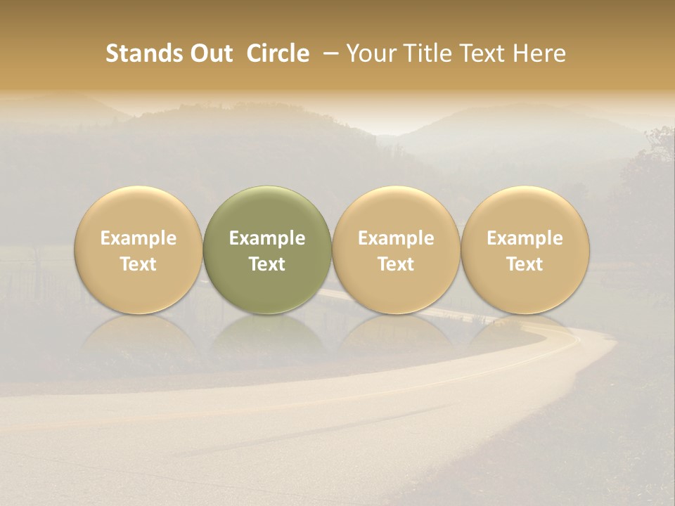 Hill Peaceful Crop PowerPoint Template