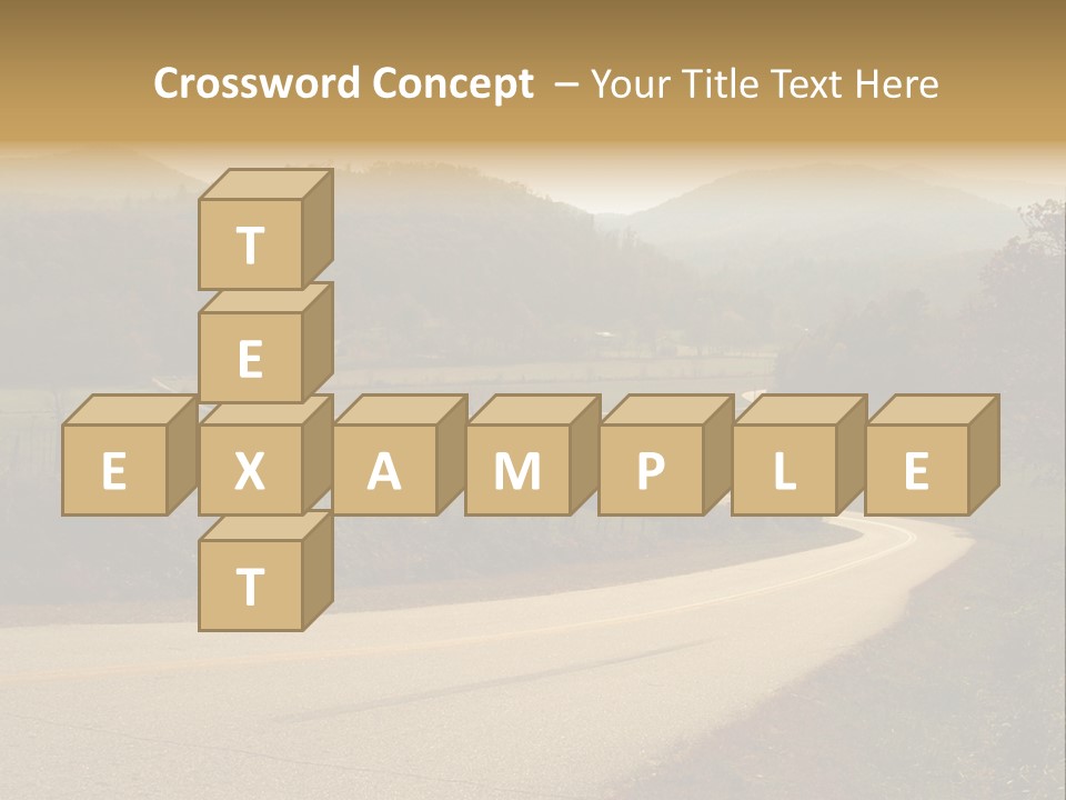 Hill Peaceful Crop PowerPoint Template