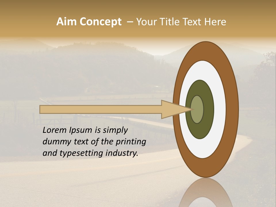 Hill Peaceful Crop PowerPoint Template