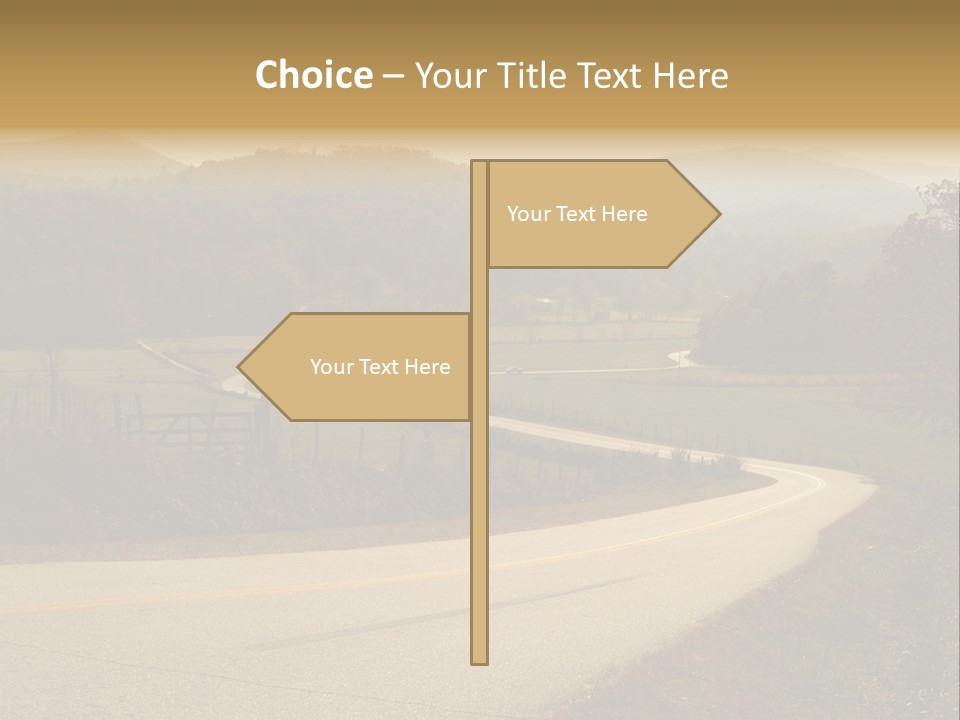 Hill Peaceful Crop PowerPoint Template