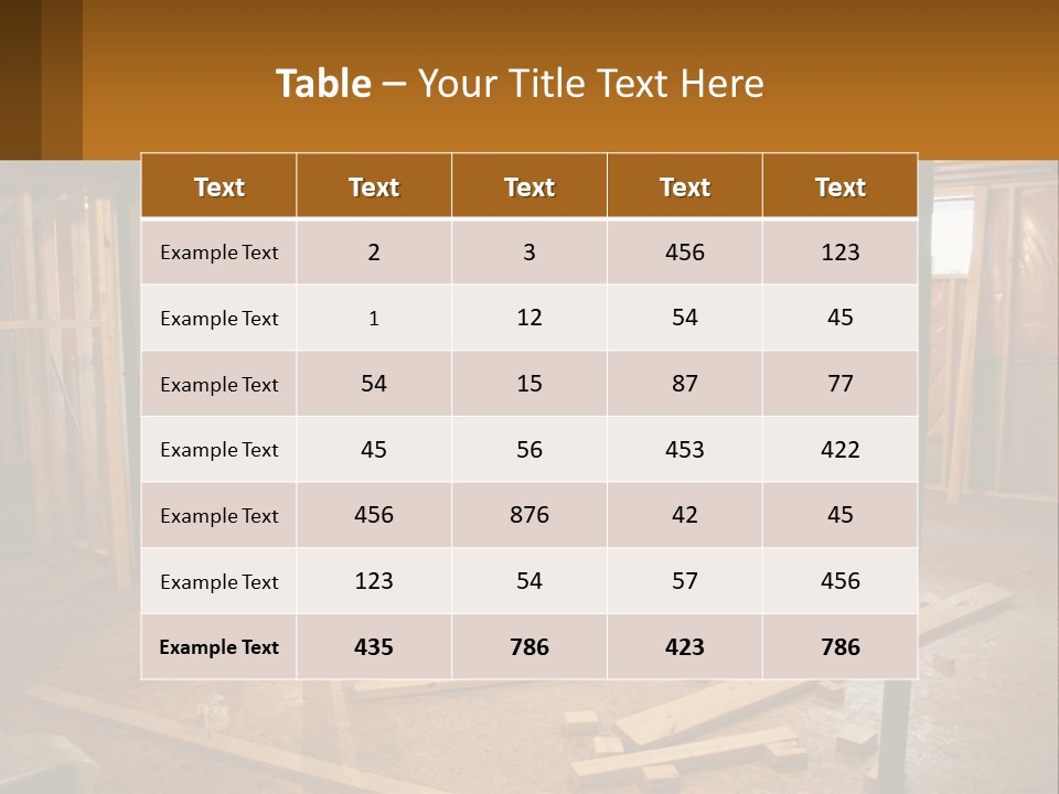 Subfloor Saw Hardware PowerPoint Template