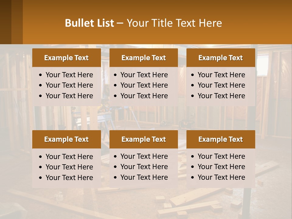 Subfloor Saw Hardware PowerPoint Template