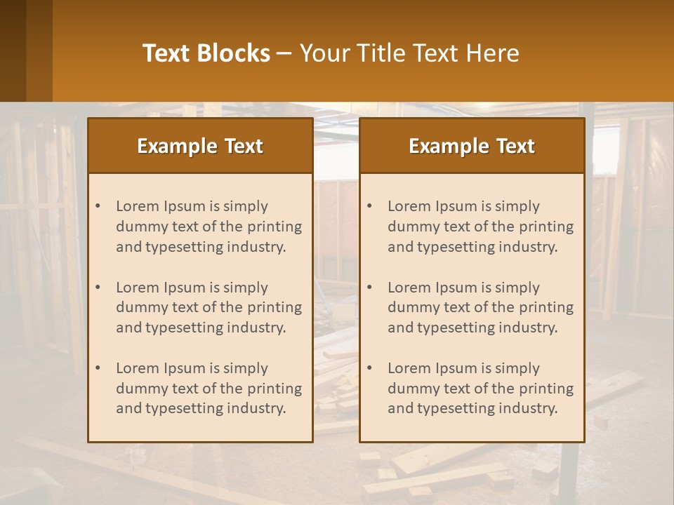 Subfloor Saw Hardware PowerPoint Template