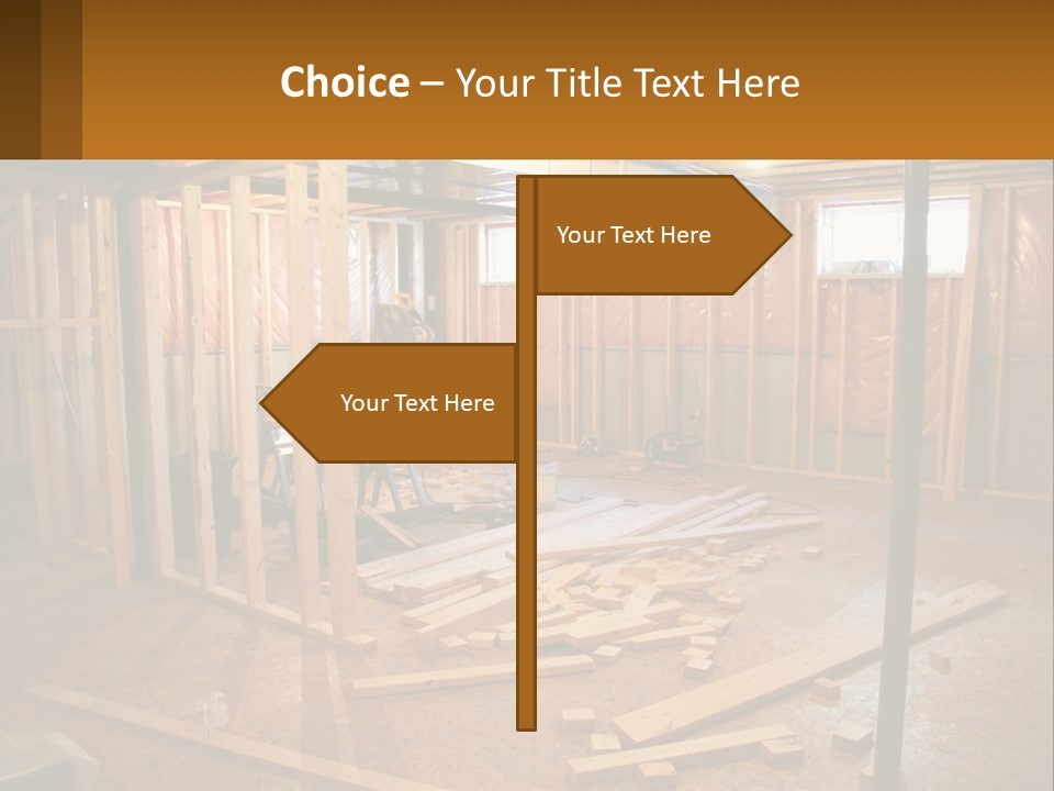 Subfloor Saw Hardware PowerPoint Template