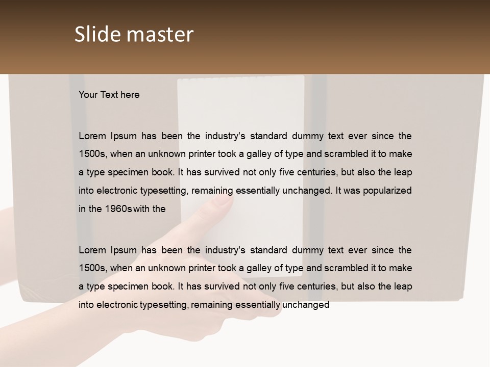 Container Post Background PowerPoint Template