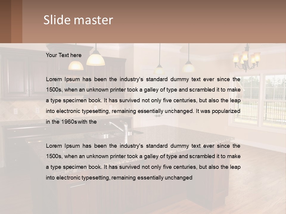 Expensive Glass Floor PowerPoint Template