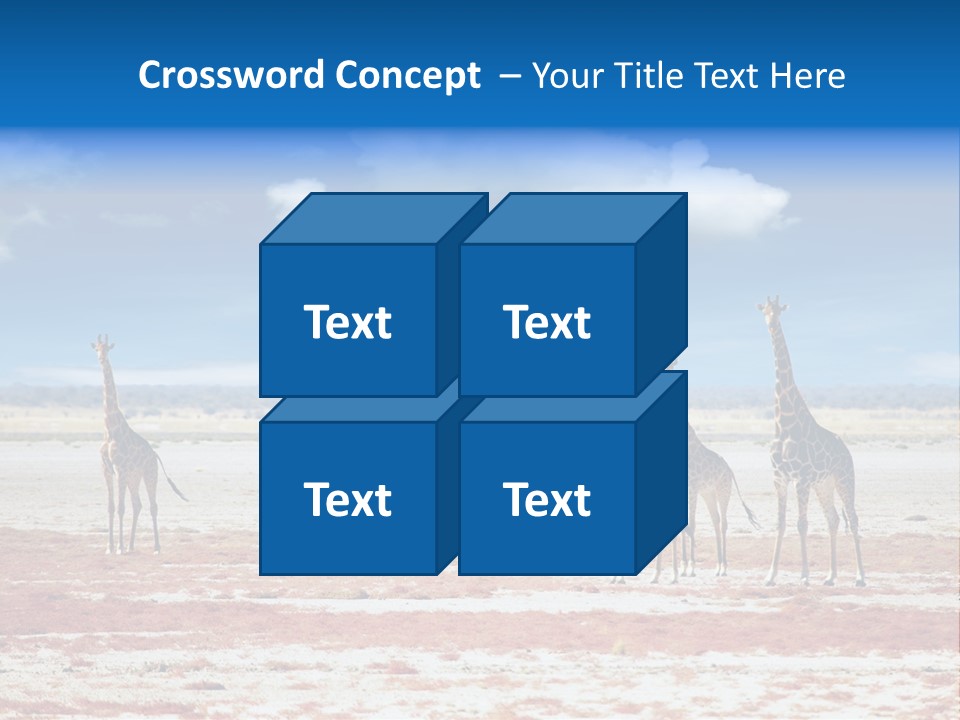 Park Clouds Herd PowerPoint Template