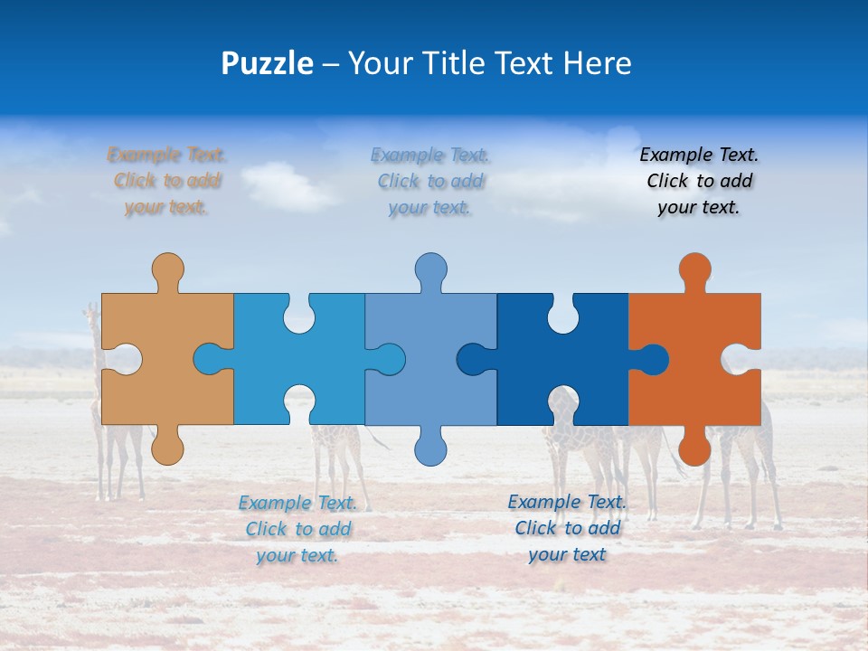 Park Clouds Herd PowerPoint Template