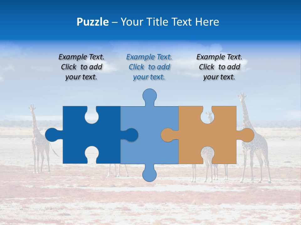 Park Clouds Herd PowerPoint Template