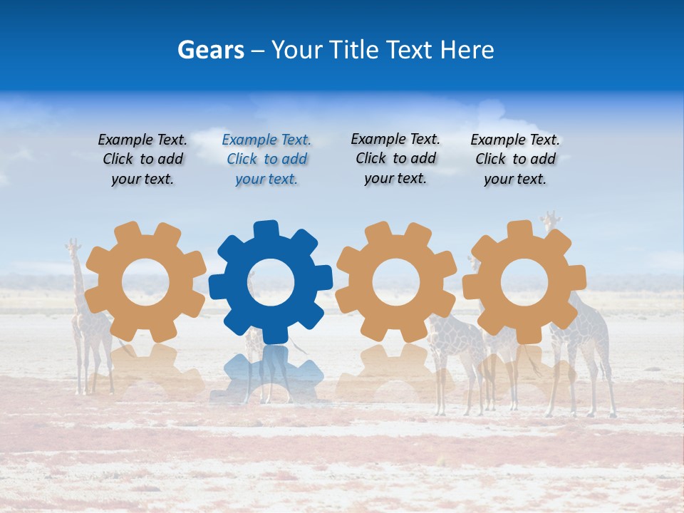 Park Clouds Herd PowerPoint Template